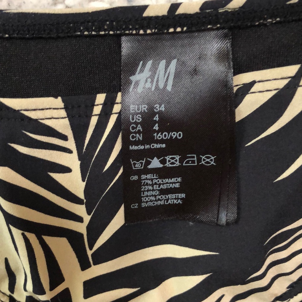 H&M Black and Tan swim suit! - Picture 3 of 5